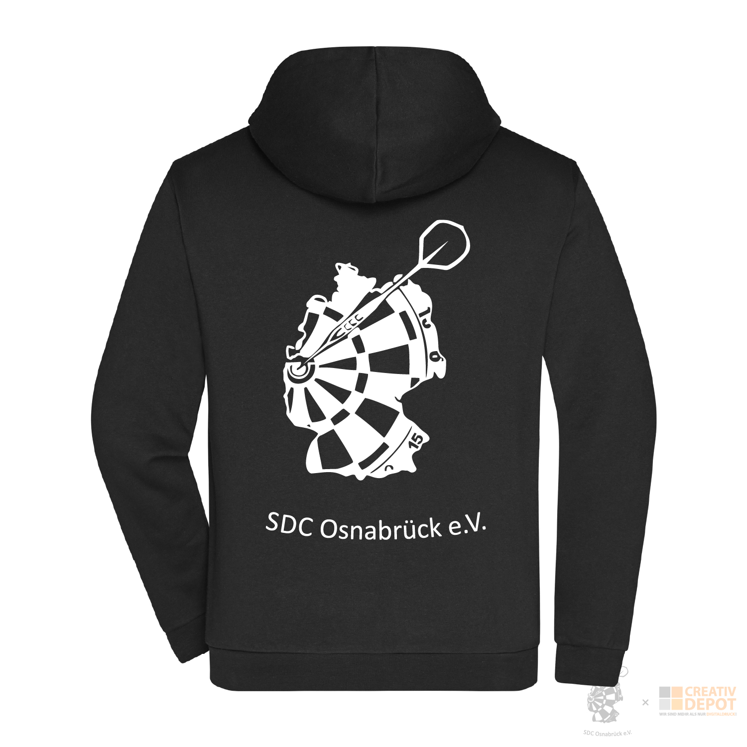 SDC Sweatjacke mit Kapuze - Schwarz