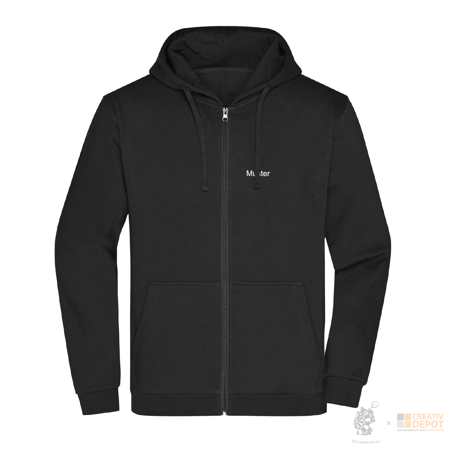 SDC Vereinsjacke mit Kapuze - Schwarz